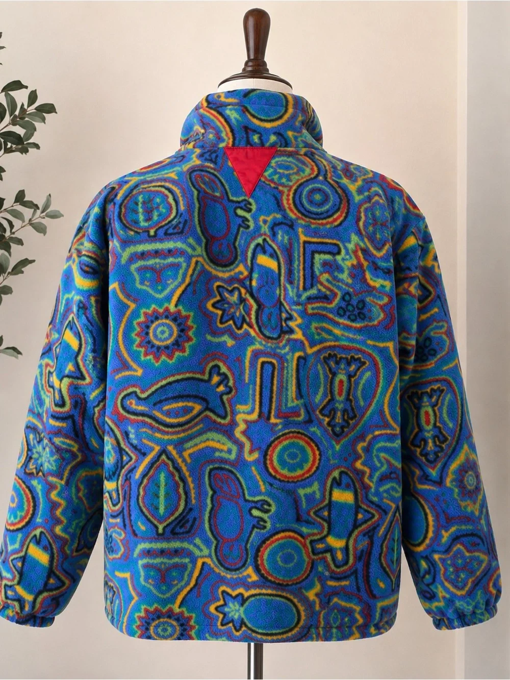Vintage Patagonia Made in USA Kids 10 Abstract Print Snap Fleece Pullover